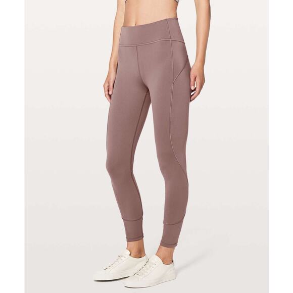 Lululemon In Movement 7/8 Tight *Everlux 25" Size 2 Purple - Picture 1 of 8